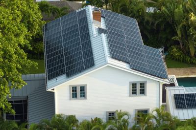 Solar Panel System in Place